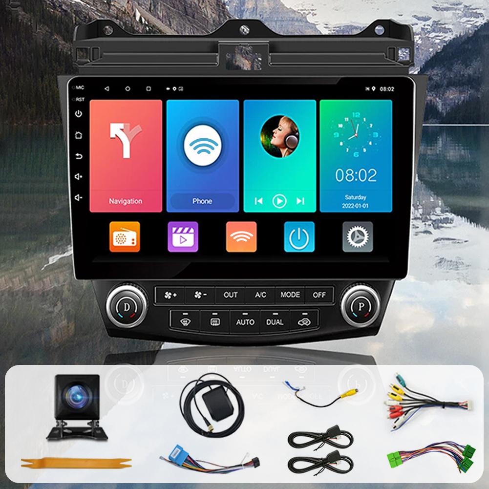 Car Radio Wireless CarPlay Android Auto with GPS WiFi BT FM Radio Android 13 for Honda Accord 7th 2003 2004 2005 2006 2007