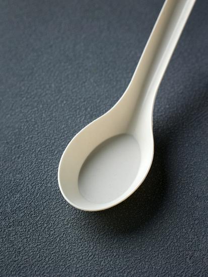 Biodegradable Rice Husk Chinese-Style Spoon: Disposable, Food-Grade for Porridge, Soup, Condiments, Dessert, and Takeout.