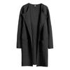 Cappotto da Donna Lunghezza Media Autunno Inverno Colletto Revers Elegante Tinta Unita Tasca Maniche Lunghe Casual Largo Spesso Caldo Giacca Capispalla da Donna