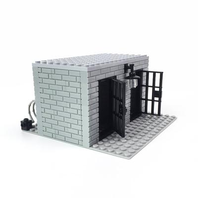 Bloques de construcción de prisión Moc Escena militar Bloques de construcción de celdas Bloques de construcción para niños Juguetes
