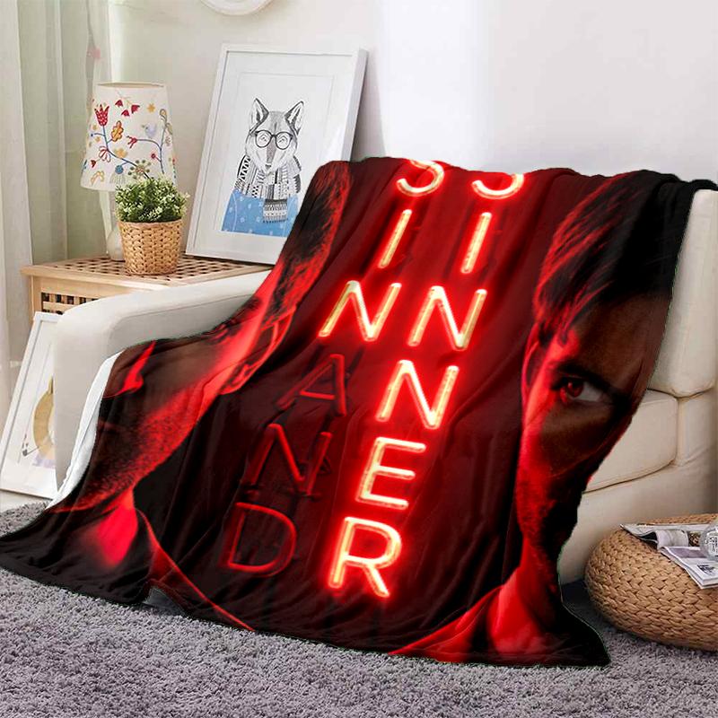 1 Stück Decke mit Horrorfilm-Thema, Ganzjahres-Leichtgewicht für Zuhause, Büro, Outdoor-Nickerchen, Multifunktionale Decke, Halloween-Geschenke