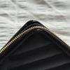 Used SAINT LAURENT BOW01 1000 Monogram Zipper Wallet