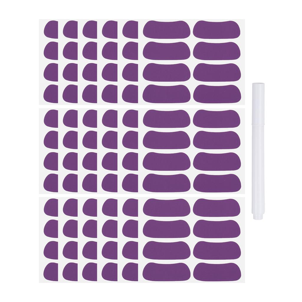 48-144Pairs Sports Eye Black Stickers Under Eye Black Strips Football Face Stickers Breathable Eyeblack Sticker with 1Pcs Pencil