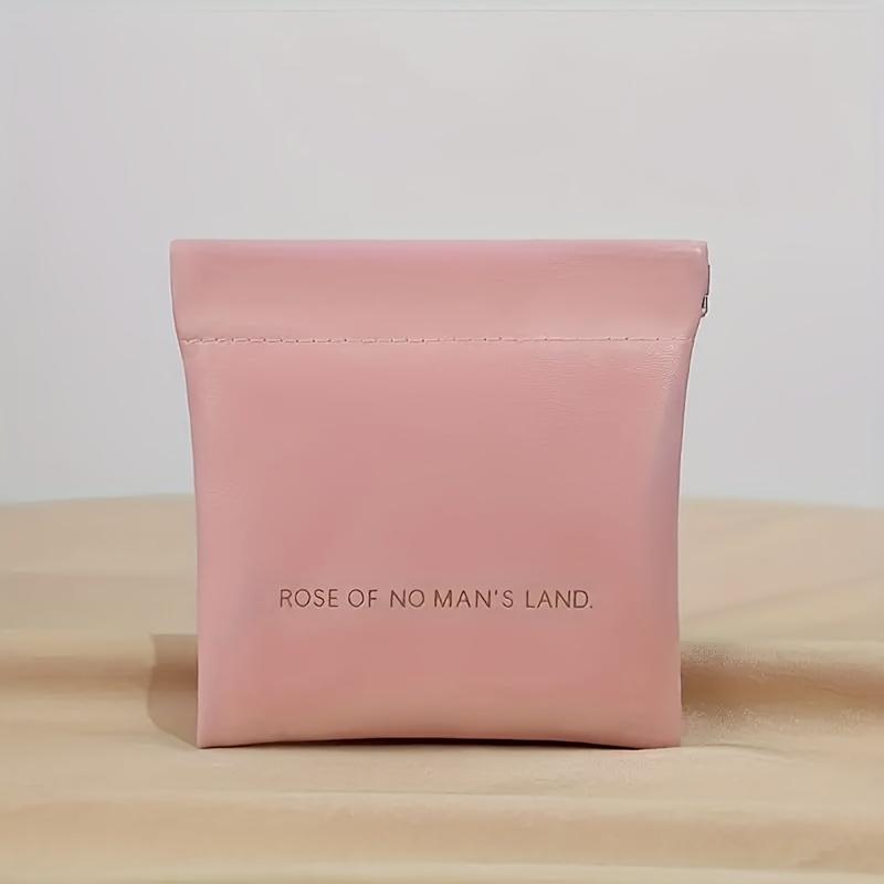 1pc Multifunctional Faux Leather Storage Bag Waterproof, Lightweight, Portable Travel Pouch for Headphones, Lipstick, Makeup, Sanitary Napkins