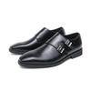 Herrenschuhe große Größe neue Lederschuhe Modetrend Schnalle lässige Lederschuhe Herren Business Anzugschuhe Hochzeitsschuhe