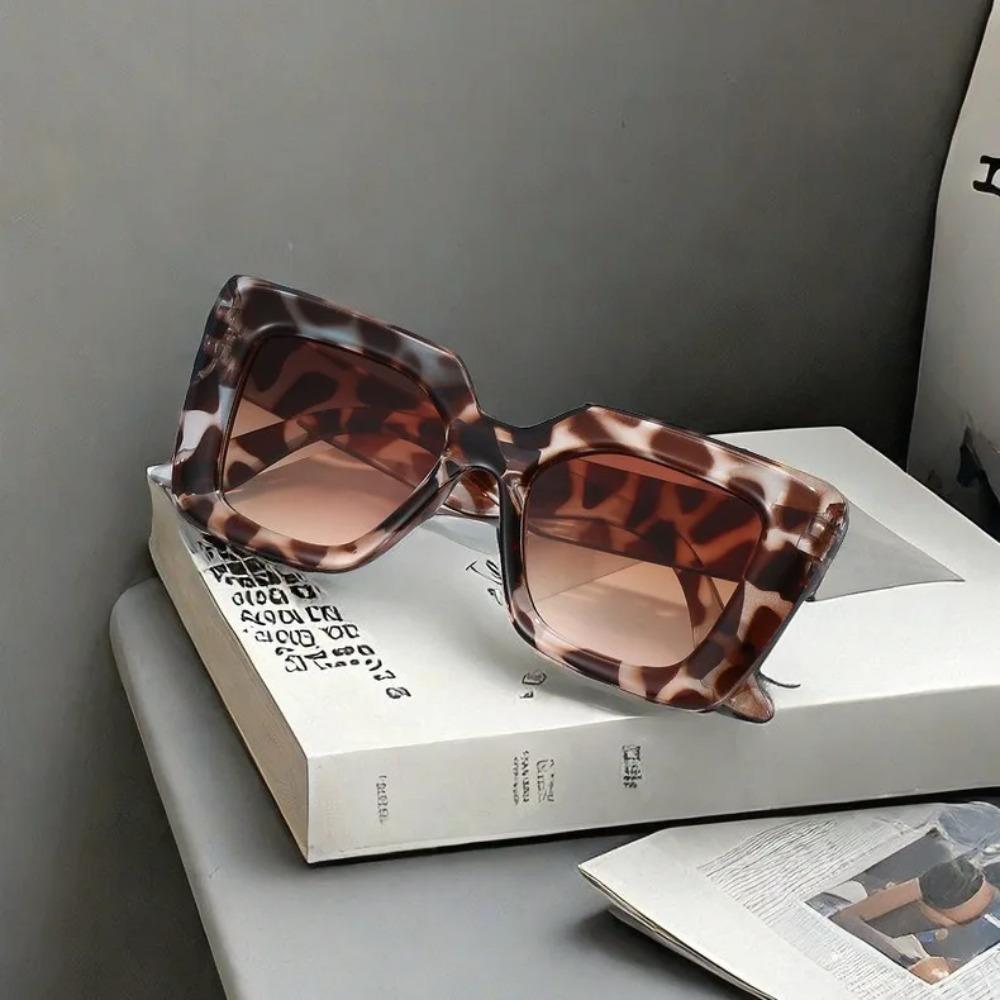 Neue Vintage Sonnenbrille Damen Herren Quadratisch Großer Rahmen Sonnenbrille Marken Designer Retro Shades Mode Brillen