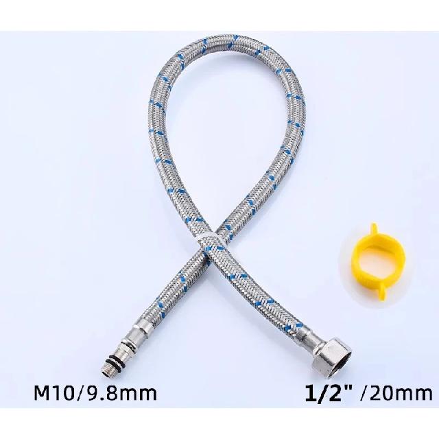 M8 M10 Hose Bathroom Floor Standing Hot And Cold Faucet Bathtub Faucet Inlet Pipe