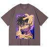 230 g/m² 100% Bawełna My Hero Academia V17 Nadruk Dabi Unisex Ciężka Bawełniana Koszulka