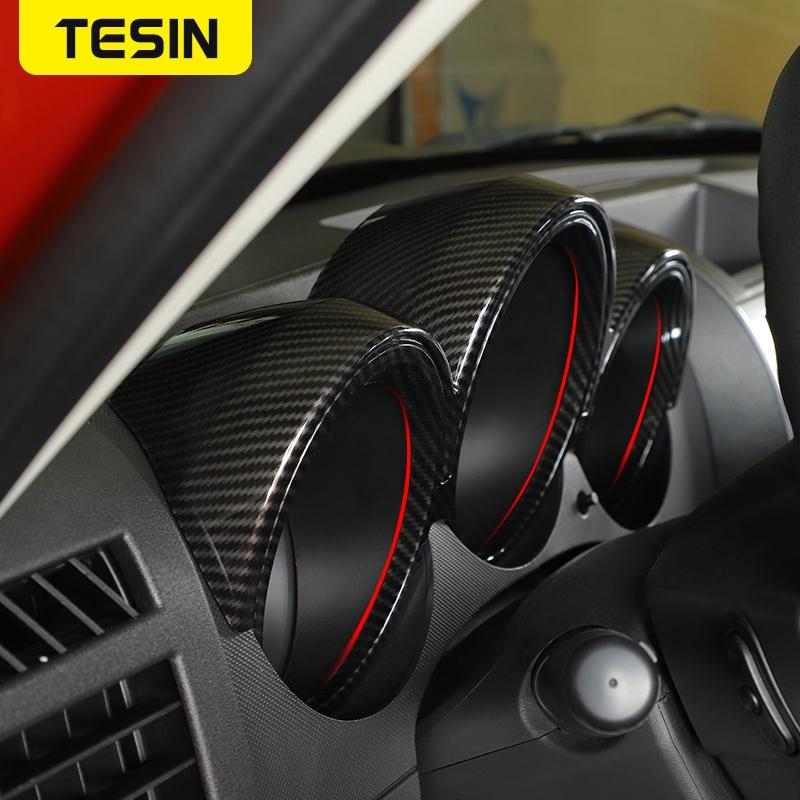 TESIN Car Decoration Sticker Accessories For Dodge Nitro 2007-2012 Dashboard Decorative Frame Cover For Dodge Nitro