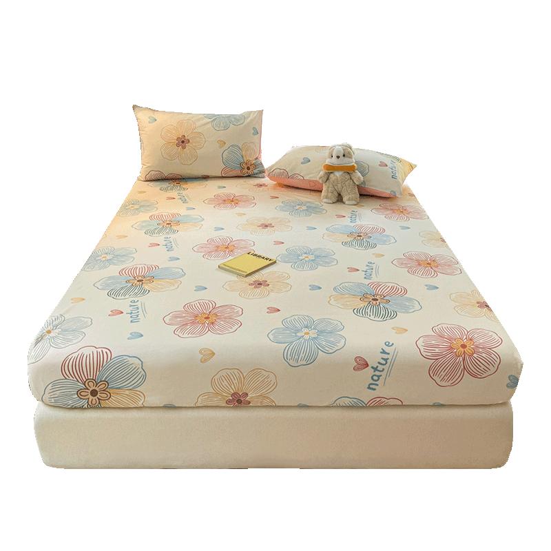 Red Bean 10A Antibacterial Pure Cotton Fitted Sheet 150x200cm