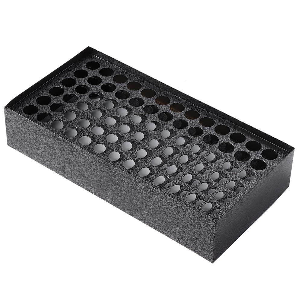 78 Holes Iron Tattoo Pigment Rack Tattoo Ink Display Holders Support Black Baking Varnish Color