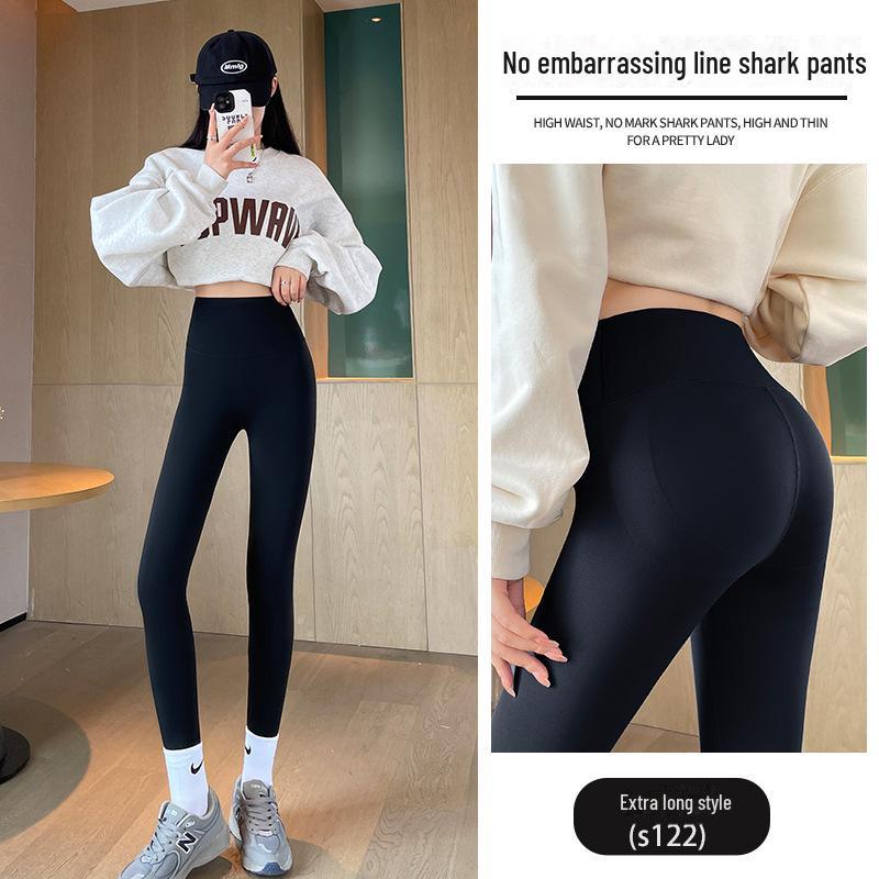 

Shark Women s High Waist Hip-Tight Barbie Pants: Spring/Autumn 2025 Plus Size Yoga Velvet Leggings S [40-48 kg]