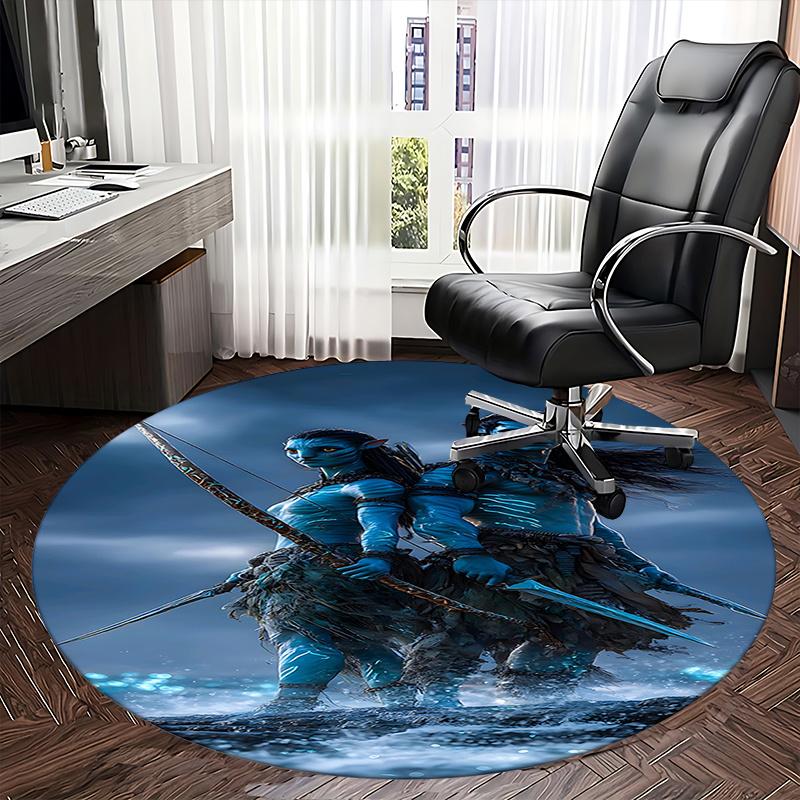 Avatar Inspired Chair Mat - Round Carpet for Home Decor, Office Use, Living Room, Bedroom, Gift Idea0195b