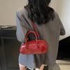 New niche high-end sense simple solid color personality versatile fashion portable messenger women's bag