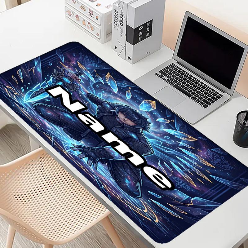 Custom Name Personalized Final Fantasy Pattern Mousepad, Laptop PC Desk Mat, Decorative Desk Mat for Home Keyboard Pad Gift