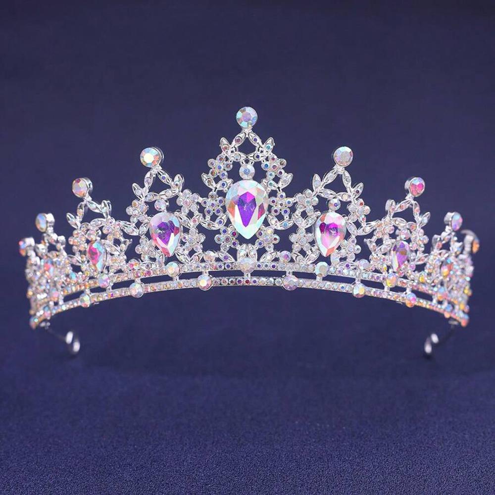 1 Pc Women s Crown Bride s Wedding Party Ball Celebration Crystal Headband Gothic Costume Ball Luxurious Hair Accessory Gift