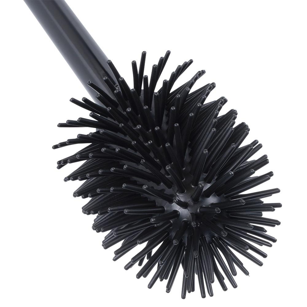 Silicone toilet brush, black, spare, 35 cm