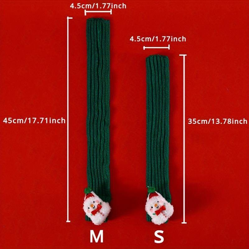 Christmas Pet Scarf, Cat Dog Wool Thread Scarf, Cartoon Snowman Elk Warm Plush Cat Knitted Scarf Christmas Gift for Pets