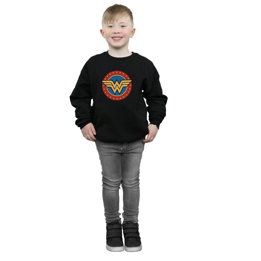 DC Comics Boys Wonder Woman Circle Logo Sweatshirt