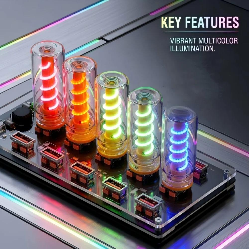 5V USB Flammen-Nachtlicht Mattes Klares Glas Dimmbar Touch-Steuerung für Auto Zuhause Zimmer Laptop PC Festival Dekoration