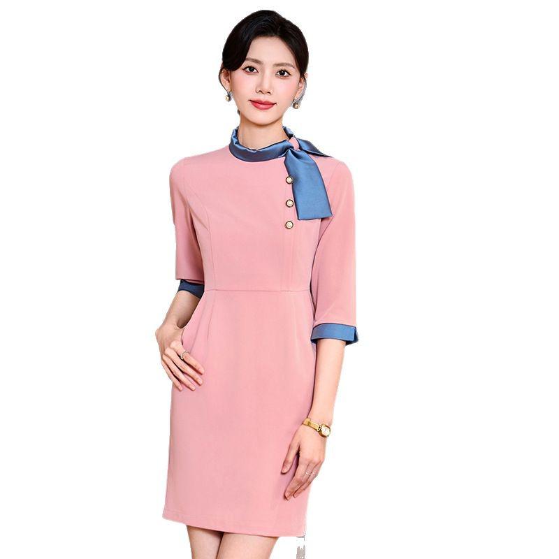 Women's Professional Spring/Summer Workwear Dress for Hotel & Jewelry Store Sales and Reception