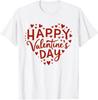 Happy Valentines Day Heart Cute Lover Present Gift Unisex T-Shirt