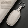 Leather Car Key Cover Case Protection Shell Keychain For Ford Fiesta Focus Fusion Mustang F-150 Mondeo Ecosport Kuga Edge Escape