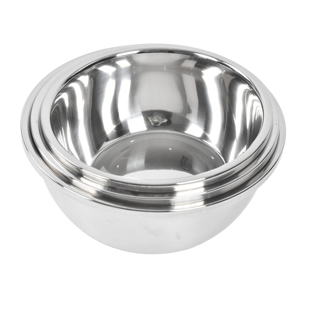 3 szt. 26 cm 28 cm 30 cm zestaw misek do mieszania ze stali nierdzewnej zagęszczona miska do zupy wielofunkcyjna miska kuchenna