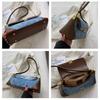 Vintage Denim  Handbags Women Hot Girls Patchwork Casual Shoulder Bags Female Retro Harajuku Underarm Bag  New