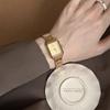 Retro Style Premium Gray Square Bracelet Watch Femininity Simple Niche Temperament Women's Workplace Watch