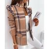 Women's Fashion Casual Autumn Winter Long Sleeve Stand-collar Jackets & Coats