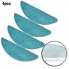 4 Pack Microfiber Mop Cloth Kit For Cecotec For Conga M50 Robot Vacuum Cleaner Replacement Floor Mopping Accessory
