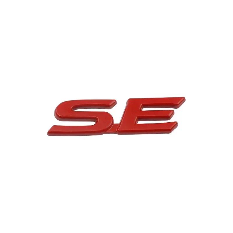 

3D Metal SE XSE Logo Rear Trunk Emblem Badge Decals Sticker For Camry Sienna Highlander Corolla Car Styling Accessories