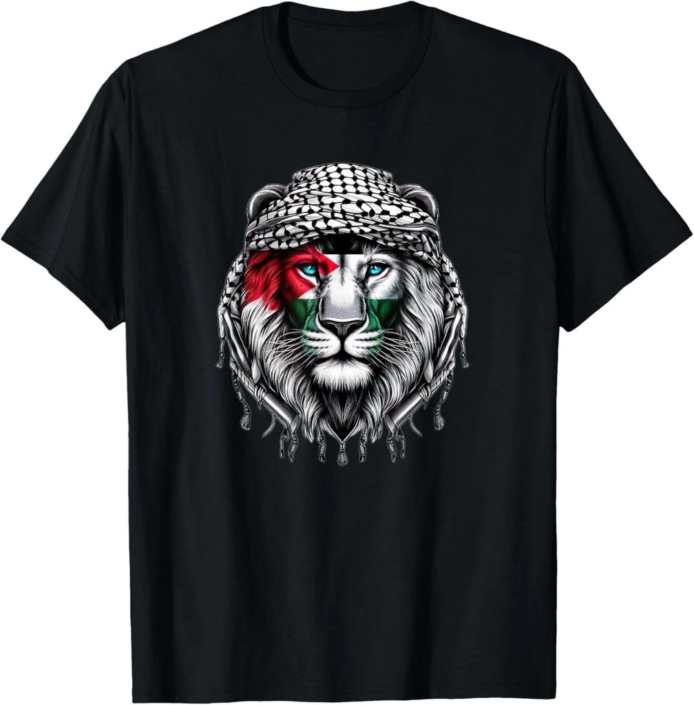 Time Of Palestine Lion Keffiyeh Unisex T-Shirt