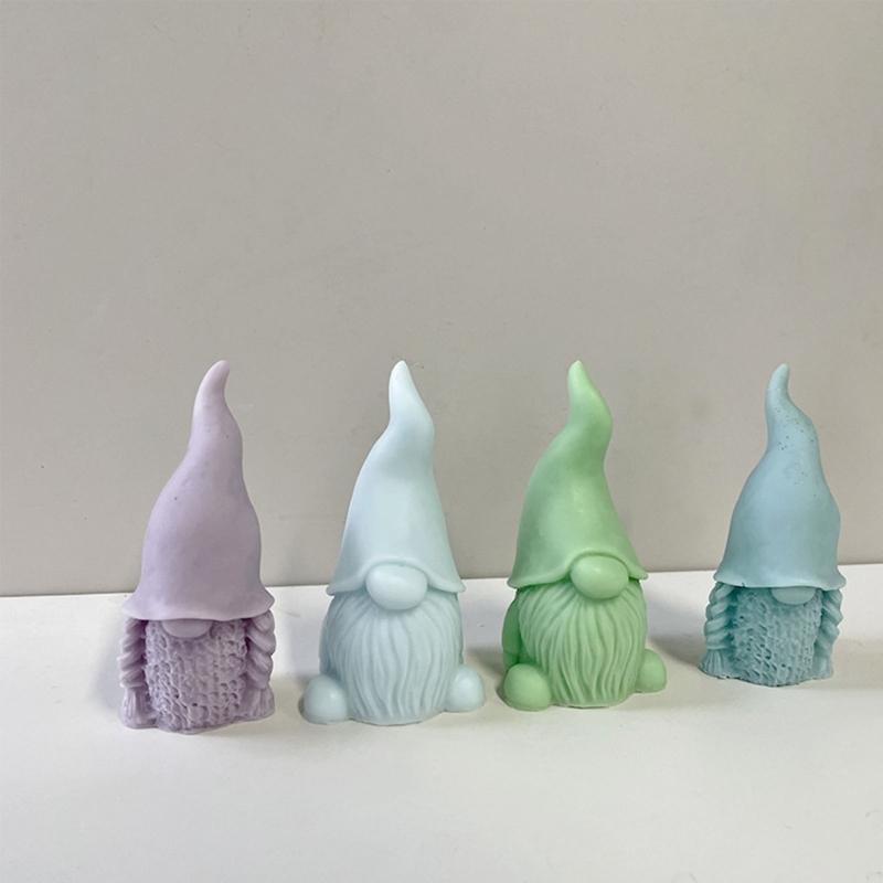 Gnomes Shape Silicone Mold Candle Resin Making Tool DIY Candle Moulds Ornaments Hand-made Home Decorations Supplies