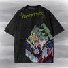 Cyberpunkowe Anime T-shirt Streetwear z Efektem Sprania Kwasowego - Koszulka z Graficznym Motywem Rebecci Echo i koszulka dla dzieci, Edgerunners Sezon 2, Prezent dla Gracza