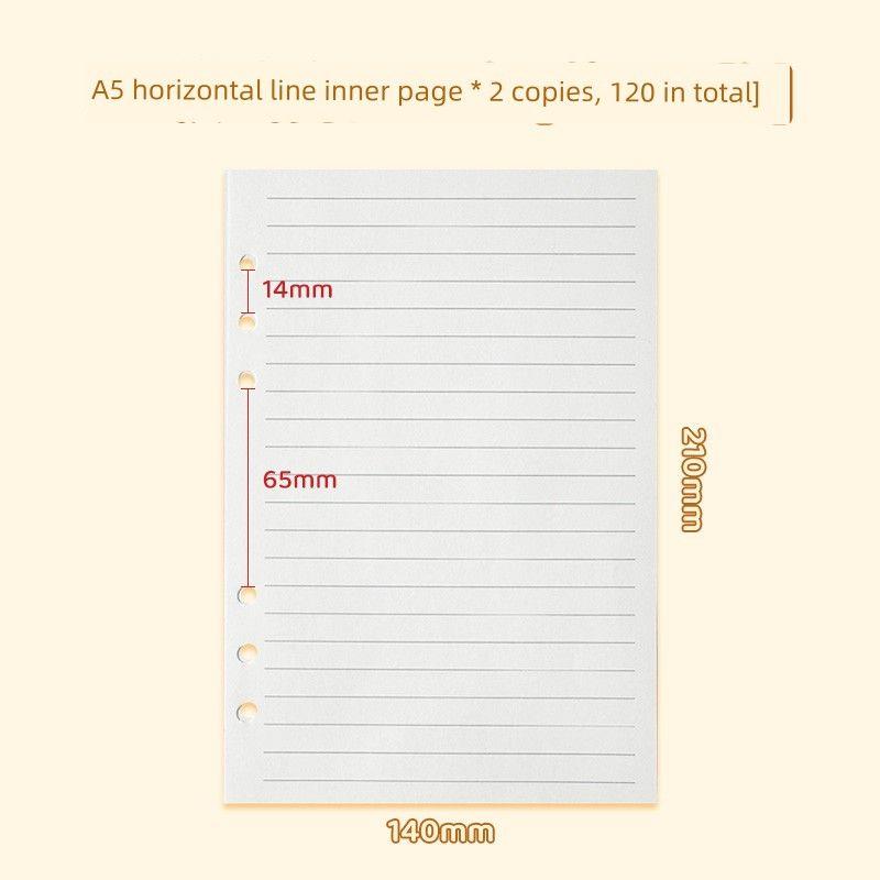 

Grade Three Class Two Cute Animal Magnetic Snap Loose Spiral Notebook A5 Thickened Good-looking Notebook Children s Hand Account Diary A5 horizontal line inside page 120