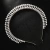 Rhinestones Princess Crown Headband Elegant European Hairband Pearl Headwear  Bridal Accessories