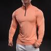 New Stand-up Collar Half Zipper Sweatshirt Sports Men's Long-sleeved Casual Slim Outdoor Sweatshirt Men