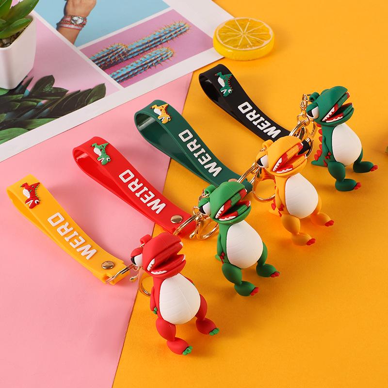 3D Epoxy Tyrannosaurus Rex Keychain Pendant - Creative Dinosaur Doll Accessory