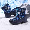 Autumn/Winter High-Top Kids Winter Snow Boots Cotton Shoes Fluffy Wolf Teeth Non-slip Warm Girls Snow High Top Sports Shoes