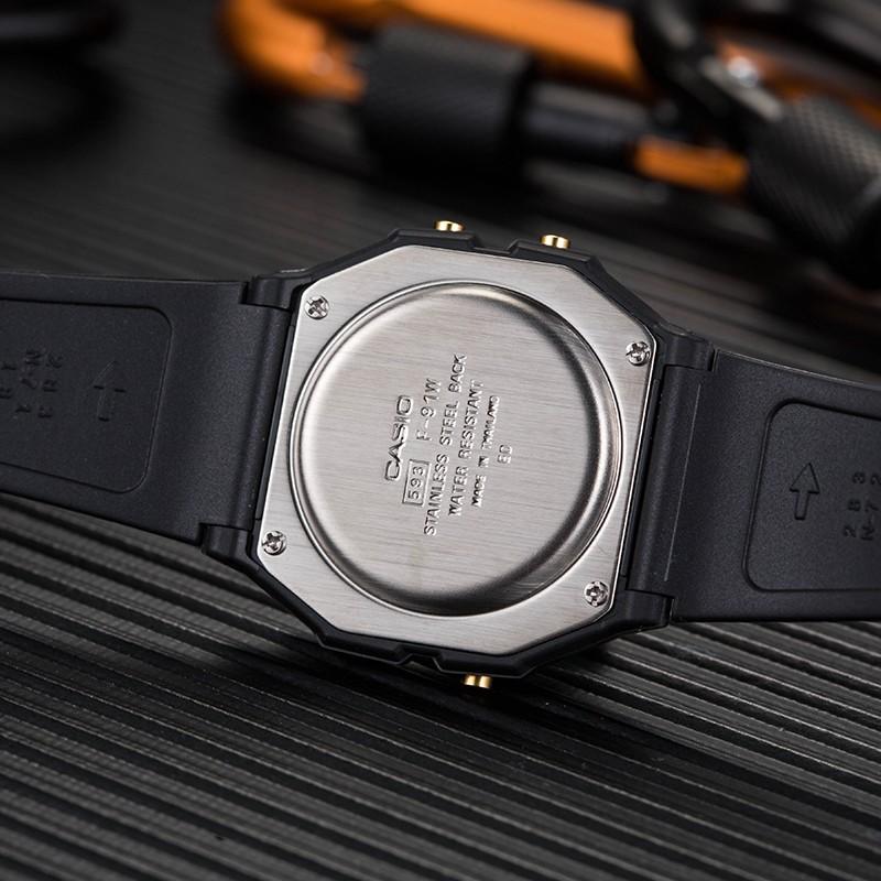 CASIO G-Shock YOUTH VINTAGE F-91WG-9 38.2mm Gray Watch F-91WG-9 F-91WG-9