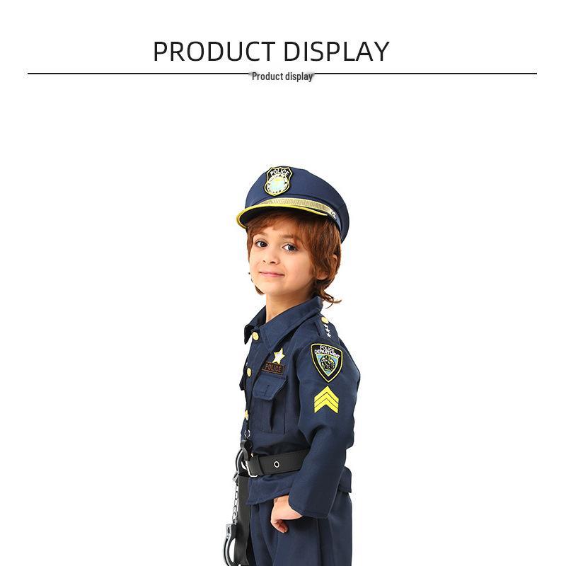 Children's Police Uniform Halloween Costume for Role-Play & Party Events