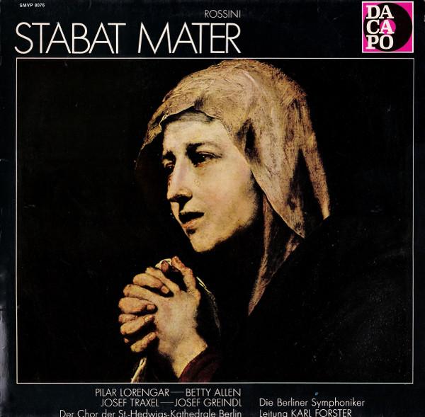 

LP Record BETTY ALLEN JOSEF GREINDL CHOR DE Rossini Stabat Mater SMVP8076 Dacapo Germany Classical Used