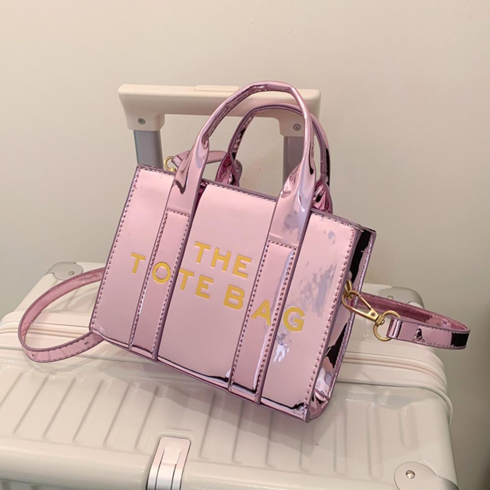 Women Luxury Designer Handbag Fashion Patent Leather Tote Bag Large Capacity Satchel Purse for Outdoor Travel Work Shopping