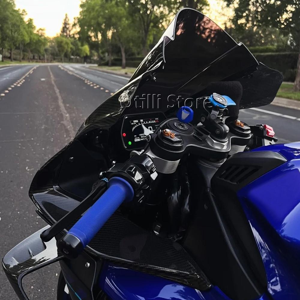Windshield For Yamaha YZF-R1 YZF R1 YZF R1M 2020-2025 2024 Windscreen Wind Deflector Double Bubble Heightening Screen YZF-R1M