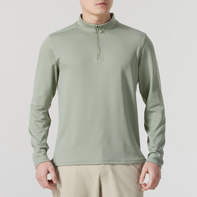 Under Armour Comfortable Breathable Pullover Fitness Training Running Long Sleeve T-Shirt Men tops Green 1387434-505
