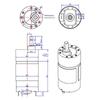 Miniature 24V DC 37mm Brushed Gear Motor with Reducer