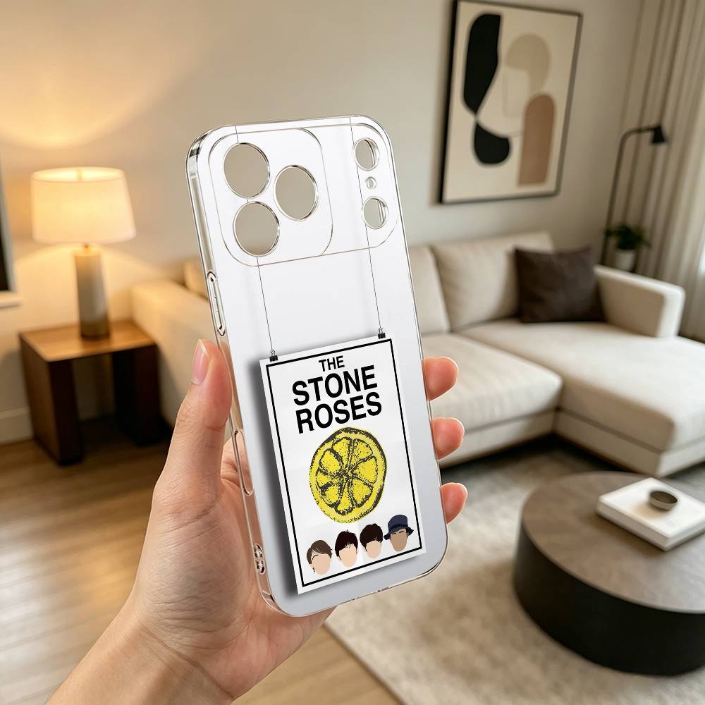 The S-Stone Z-Roses Band Singer Phone Case For iPhone 17 16 15 14 13 12 11 Mini Pro Max Plus Transparent Cover