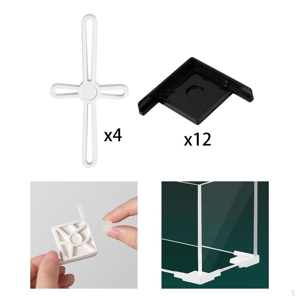 Ochraniacz krawędzi akwarium Akcesoria do akwarium Stabilny praktyczny uchwyt Dolne nóżki Obszycie